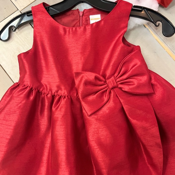 ❤️ Beautiful 😍 Kids/Girls/Youth formal Dress Gymboree Christmas size 6 Dark Red - Picture 7 of 9